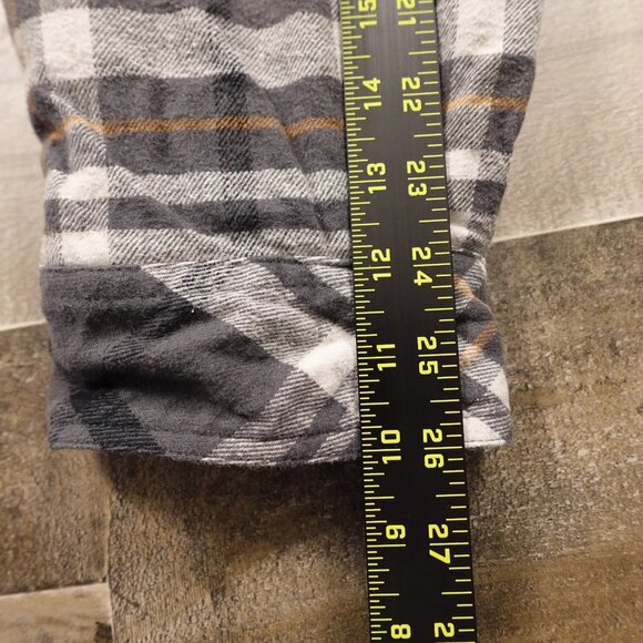 Work N' Sport Hooded Berber Lined Snap Flannel men's 2XL plaid - Picture 6 of 10